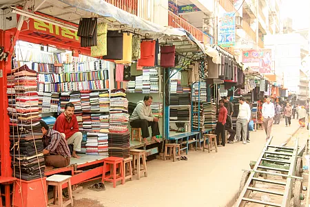 Stoffmarkt in Old Dhaka