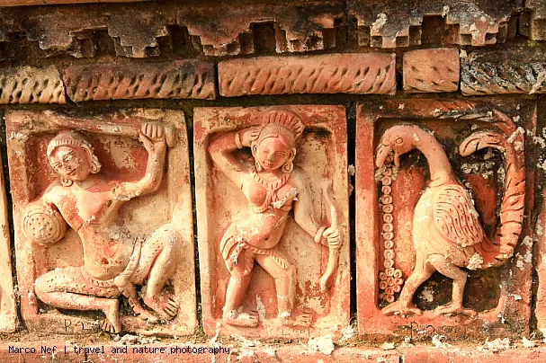 Hinduistische Terrakotta-Verzierungen