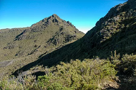 Schliesslich sieht man den Gipfel des Cerro Chirripó