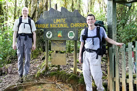Limit of Parque Nacional Chirripo after 4km