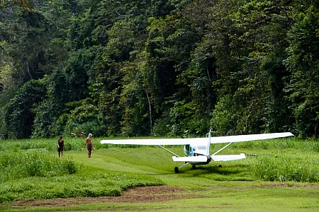 Savely landed on the airstrip of Sirena
