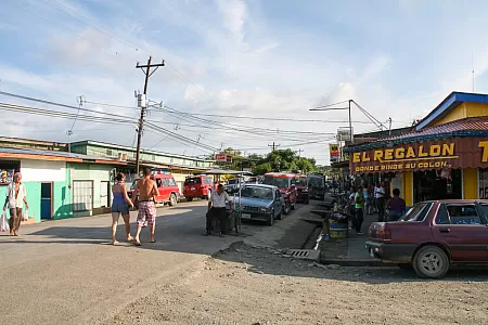 Main street in Puerto Jimenez