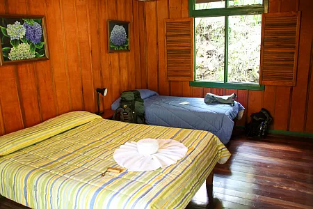 Our room at Trogon Lodge