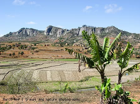Betsileo village in the area of Fianarantsoa
